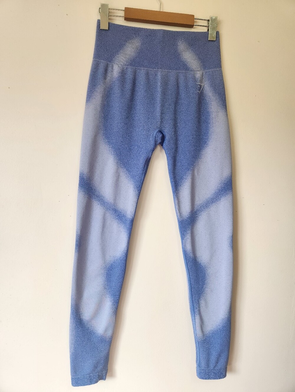 RARE Gymshark Illuminating Seamless Leggings Morning Oasis Blue B9A1Y HTF Size L